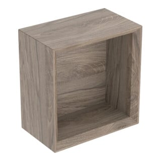 Geberit Wandbox 22,5x23,3x13,2cm, qu., nuss/Mel. Struk.
