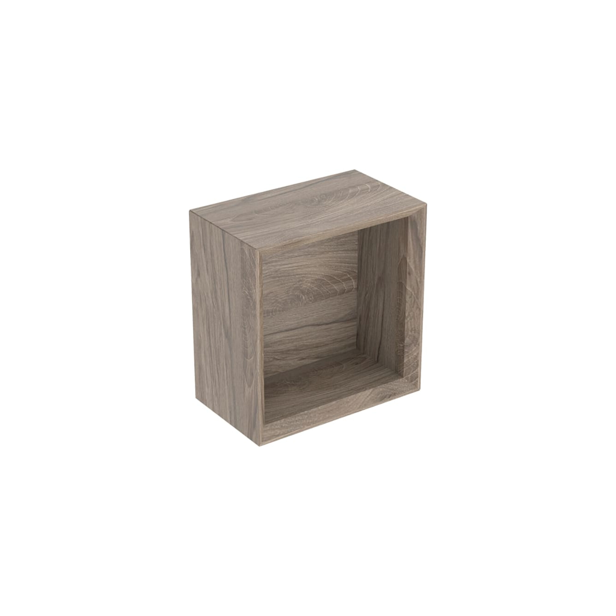 Geberit Wandbox 22,5x23,3x13,2cm, qu., nuss/Mel. Struk.