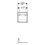 Geberit Wandbox 22,5x23,3x13,2cm, qu., w/lack. hochgl.-5