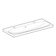 Geberit Waschtisch Acanto 120x48,2cm, m Ü, HL re + li, we. K-Tect-4