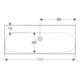 Geberit Waschtisch Acanto 120x48,2cm, m ÜL, o. Hahnl., we. K-Tect