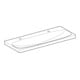 Geberit Waschtisch Acanto 120x48,2cm, o Ü, m HL R + li, we. K-Tect