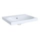 Geberit Waschtisch Acanto 60 x 48,2cm weiß ohne Hahnl. mit Überlauf