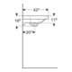 Geberit Waschtisch Acanto 60x42,2cm, m HL, m ÜL, verk. Ausl., we.