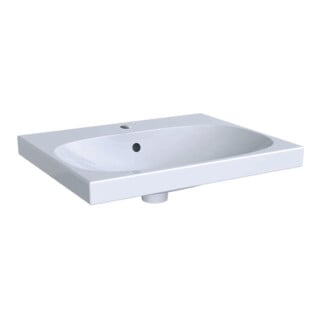 Geberit Waschtisch Acanto 60x48,2cm, m Hahnl., m ÜL, weiß KeraTect
