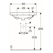 Geberit Waschtisch Acanto 60x48,2cm, m Hahnl., mit Überlauf, weiß-4