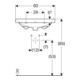 Geberit Waschtisch Acanto 60x48,2cm, m Hahnl., mit Überlauf, weiß-5