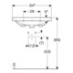 Geberit Waschtisch Acanto 65x48,2cm, m Hahnl., mit Überlauf, weiß-5