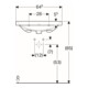 Geberit Waschtisch Acanto 65x48,2cm, m Hahnl., mit Überlauf, weiß-2