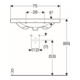 Geberit Waschtisch Acanto 75x48,2cm, m Abl, m Hahnl., m ÜL, we.-4