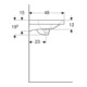Geberit Waschtisch Acanto 75x48,2cm, m Abl, m HL, m ÜL, we. K-Tect-2