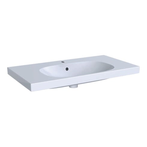 Geberit Waschtisch Acanto 90x48,2cm, m Abl, m Hahnl., ÜL, we.