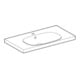 Geberit Waschtisch Acanto 90x48,2cm, m Abl, m Hahnl., ÜL, we.