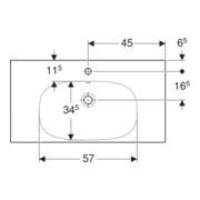 Geberit Waschtisch Acanto 90x48,2cm, m Abl, m HL, ÜL, we. K-Tect-2