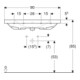Geberit Waschtisch Acanto 90x48,2cm, m Abl, m HL, ÜL, we. K-Tect