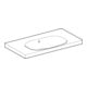 Geberit Waschtisch Acanto 90x48,2cm, m Abl, m Ü, o HL, we. K-Tect
