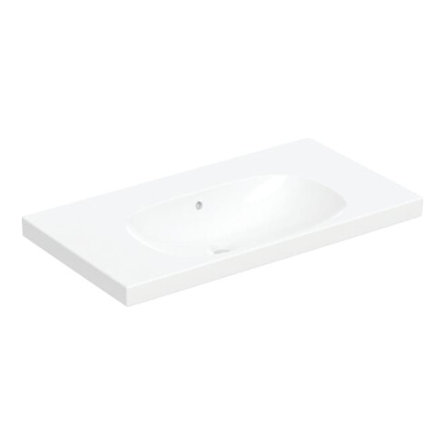 Geberit Waschtisch Acanto 90x48,2cm, m Abl, m ÜL, o. Hahnl., we.