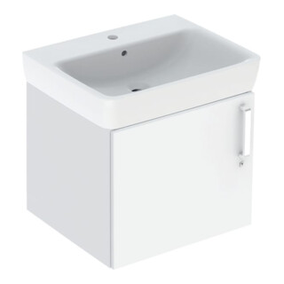 Geberit Waschtisch Bambini 59,5x56,3x48,3cm, m US, HL, w/lack. ma