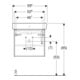Geberit Waschtisch Bambini 59,5x56,3x48,3cm, m US, HL, w/lack. ma-5