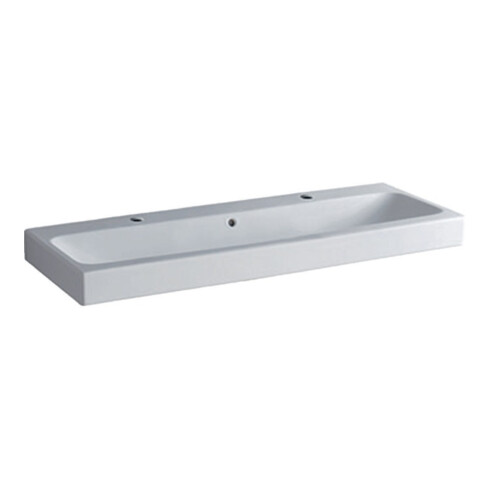 Geberit Waschtisch iCon 120x48,5cm, m 2 HL, weiß, mit Überlauf