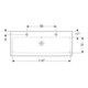 Geberit Waschtisch iCon 120x48,5cm, m 2 HL, weiß, mit Überlauf-2