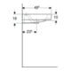 Geberit Waschtisch iCon 120x48,5cm, m 2 HL, weiß, mit Überlauf