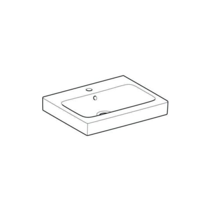 Geberit Waschtisch iCon 60x48,5cm, we. K-Tect, m Hahnl., m ÜL
