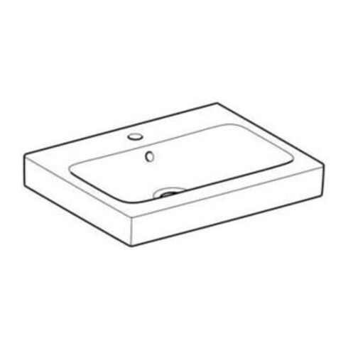 Geberit Waschtisch iCon 60x48,5cm, we. K-Tect, m Hahnl., m ÜL
