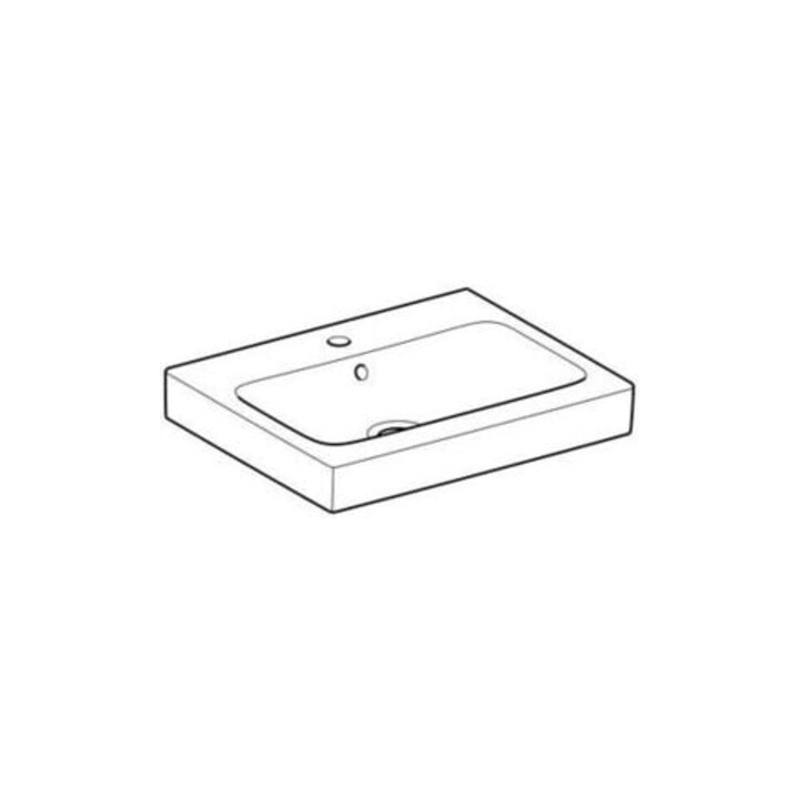 Geberit Waschtisch iCon 60x48,5cm, we. K-Tect, m Hahnl., m ÜL