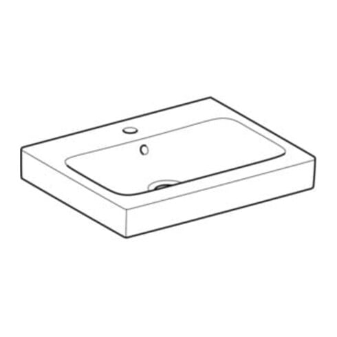 Geberit Waschtisch iCon 60x48,5cm, we. K-Tect, m Hahnl., m ÜL