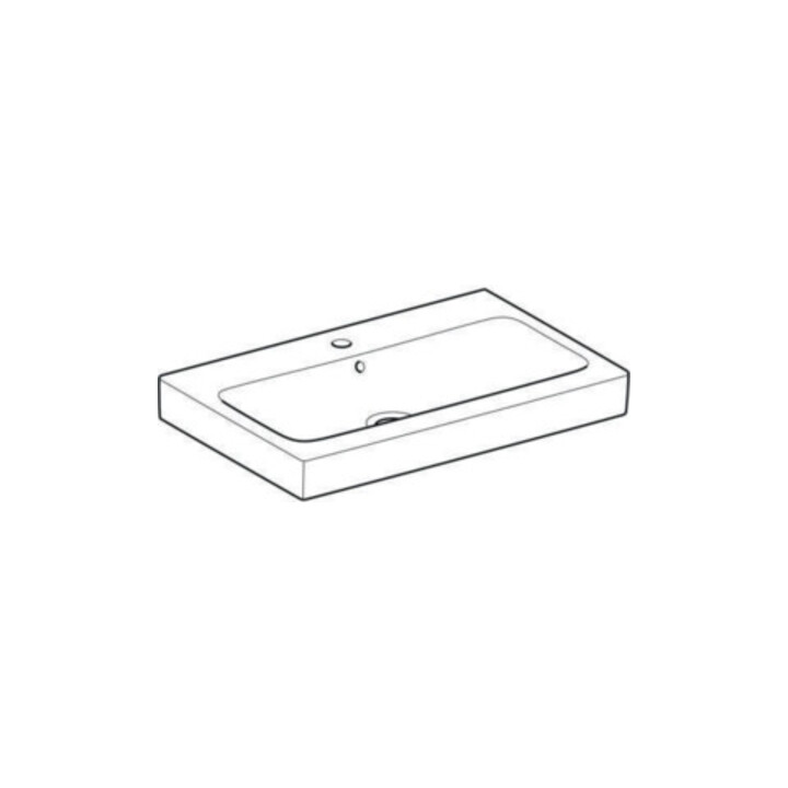 Geberit Waschtisch iCon 75x48,5cm, we. K-Tect, m Hahnl., m ÜL