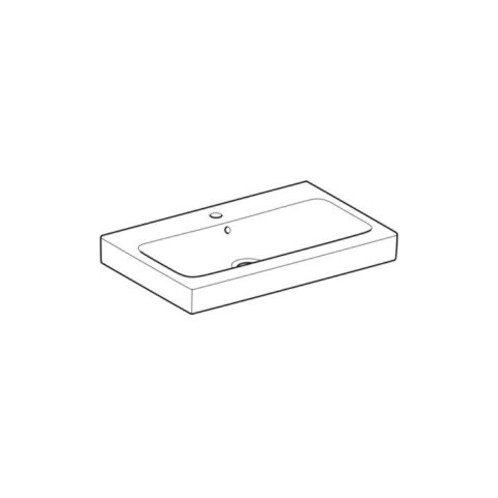 Geberit Waschtisch iCon 75x48,5cm, we. K-Tect, m Hahnl., m ÜL