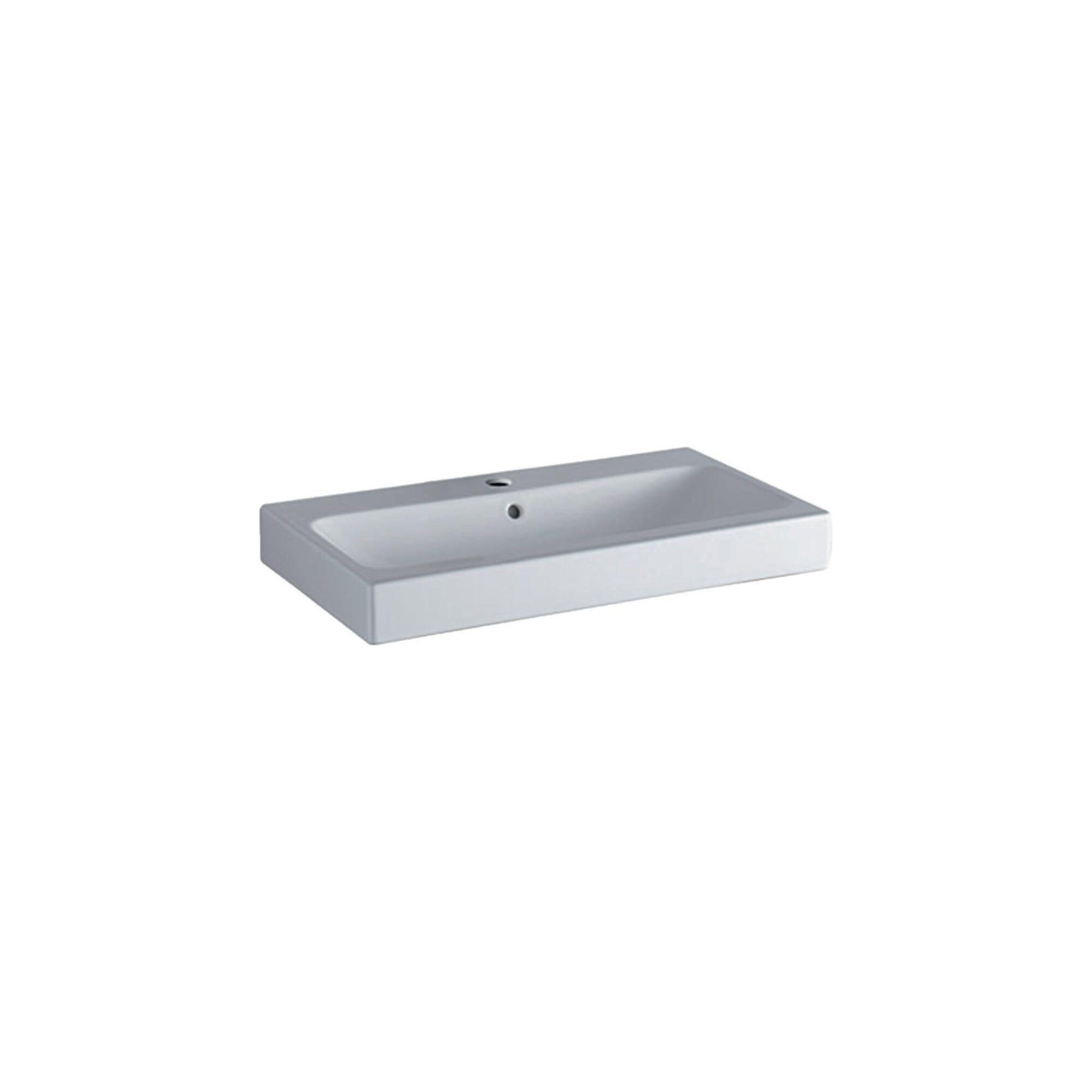Geberit Waschtisch iCon 75x48,5cm, we., m Hahnloch, mit Überlauf
