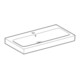 Geberit Waschtisch iCon 90x48,5cm, we., m Hahnloch, mit Überlauf-2