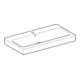 Geberit Waschtisch iCon 90x48,5cm, we., m Hahnloch, mit Überlauf