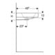 Geberit Waschtisch iCon 90x48,5cm, we., m Hahnloch, mit Überlauf