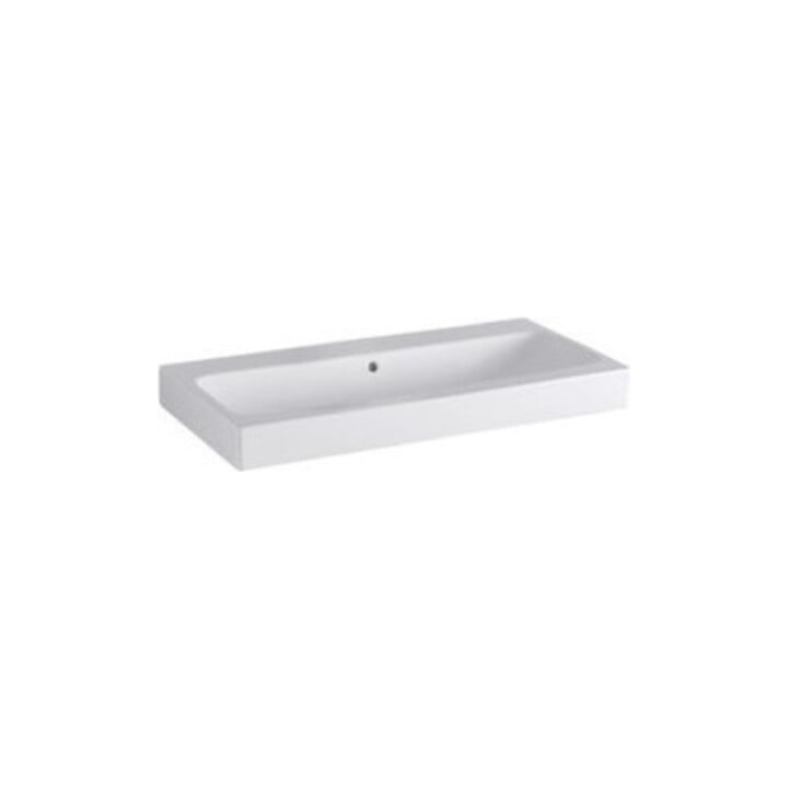 Geberit Waschtisch iCon 90x48,5cm, we., o. Hahnl., mit Überlauf