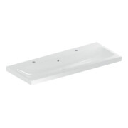 Geberit Waschtisch iCon Light 120x48cm, Hahnl. li/re, m ÜL, we. K-Tect