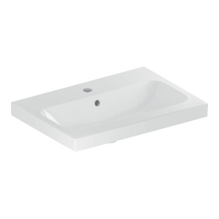 Geberit Waschtisch iCon Light 60x42cm, Hahnl. mit., m ÜL, we. KeraTect