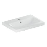 Geberit Waschtisch iCon Light 60x42cm, Hahnl. mit., m ÜL, we. KeraTect