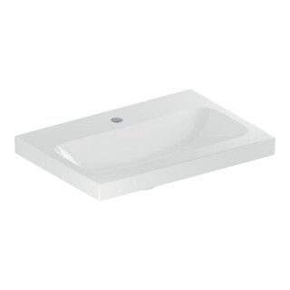 Geberit Waschtisch iCon Light 60x42cm, Hahnl. mit., o. Überlauf, weiß