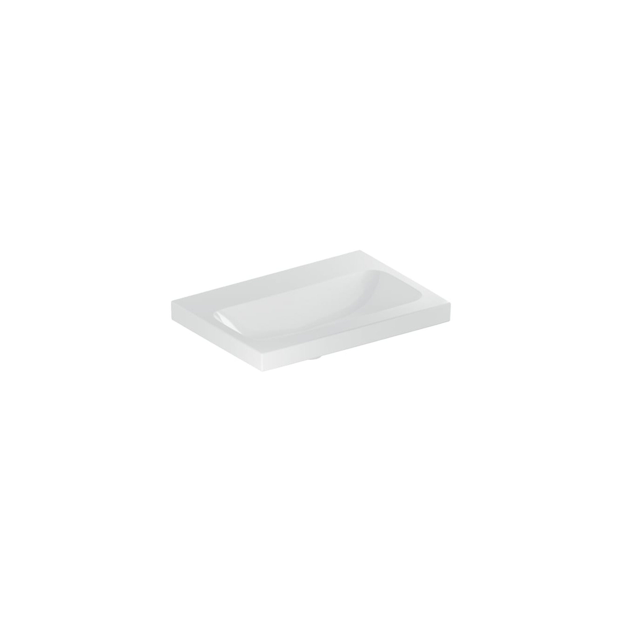 Geberit Waschtisch iCon Light 60x42cm, o. Hahnl., o. ÜL, weiß KeraTect