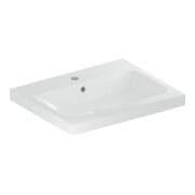 Geberit Waschtisch iCon Light 60x48cm, Hahnl. mit., mit Überlauf, weiß