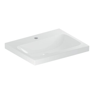 Geberit Waschtisch iCon Light 60x48cm, Hahnl. mit., o. ÜL, we. K-Tect