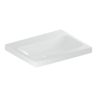 Geberit Waschtisch iCon Light 60x48cm, o. Hahnl., o. ÜL, weiß KeraTect