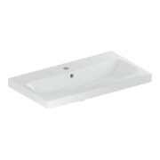 Geberit Waschtisch iCon Light 75x42cm, Hahnl. mit., m ÜL, we. KeraTect