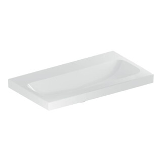 Geberit Waschtisch iCon Light 75x42cm, o. Hahnl., ohne Überlauf, weiß