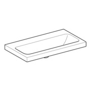 Geberit Waschtisch iCon Light 75x42cm, o. Hahnl., ohne Überlauf, weiß-5