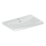 Geberit Waschtisch iCon Light 75x48cm, Hahnl. mit., m ÜL, we. KeraTect