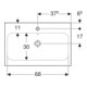 Geberit Waschtisch iCon Light 75x48cm, Hahnl. mit., m ÜL, we. KeraTect-2